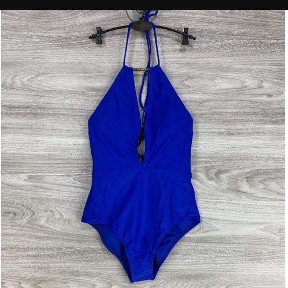 🎉HP 9/7 🎉 Ted Baker Pikaa Halter Swimsuit - Picture 2 of 10